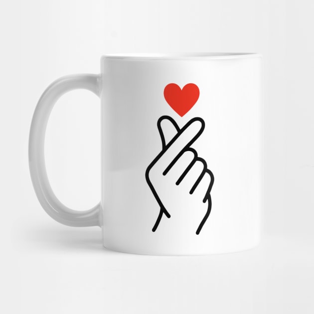 The Korean finger heart sign by CreativeSage